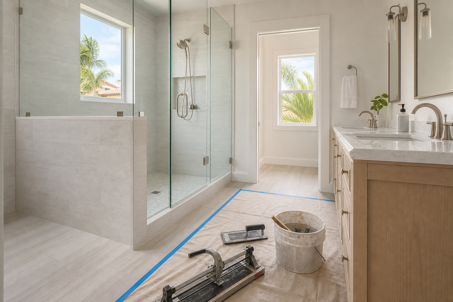 Epoxy vs Cement Grout for Miami Bathrooms