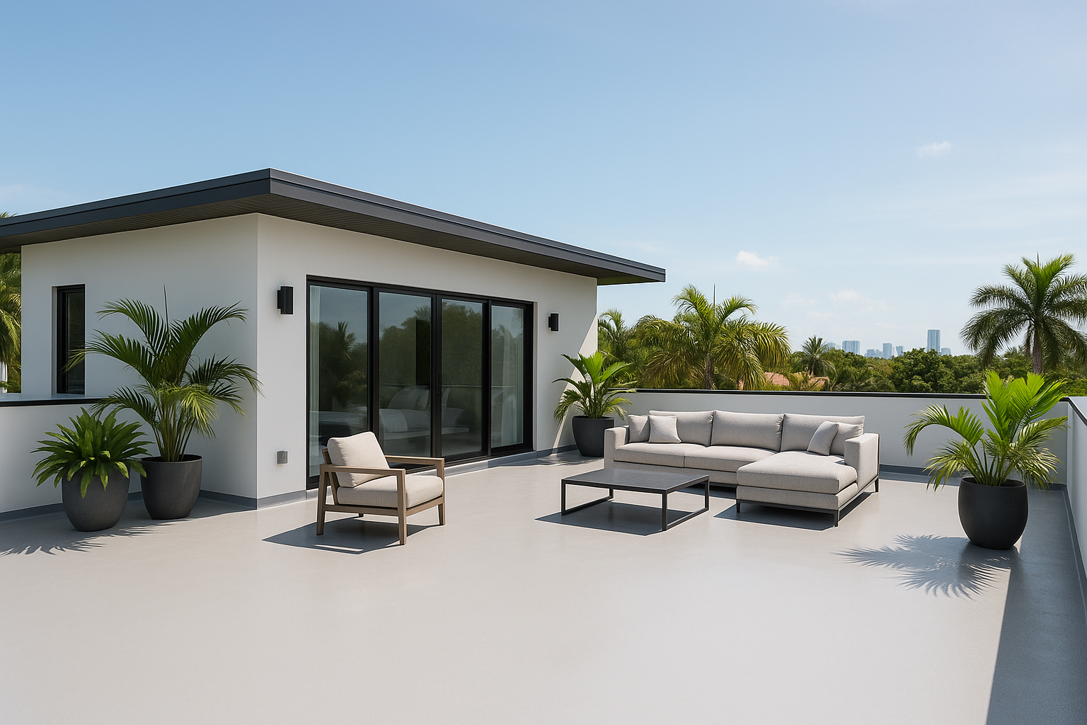 Silicone vs Acrylic Roof Coatings for Miami Flat Roof Decks